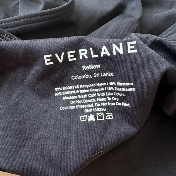Everlane The Square-Neck One-Piece Black Swimsuit Size Small NWT - Picture 10 of 10